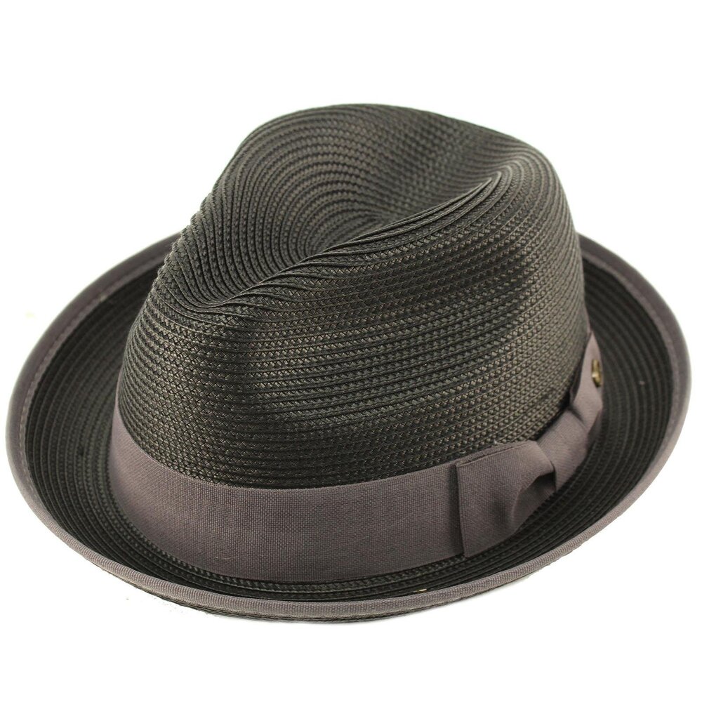 3851 Epoch 's Classy Travel Crushable 2tone Derby Fedora Upturn Curl Brim